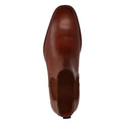 Van Lier Cognac leren chelsea boots^Heren Boots
