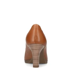 No Stress Cognac leren gesloten pumps^DAMES Pumps