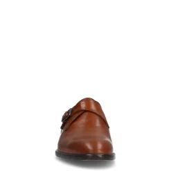 Manfield Cognac leren gespschoenen^Heren Gespschoenen