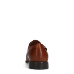 Manfield Cognac leren gespschoenen^Heren Gespschoenen