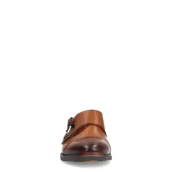Manfield Cognac leren gespschoenen^Heren Gespschoenen