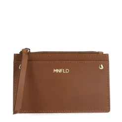 Manfield Cognac leren portemonnee^ Portemonnees