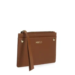 Manfield Cognac leren portemonnee^ Portemonnees