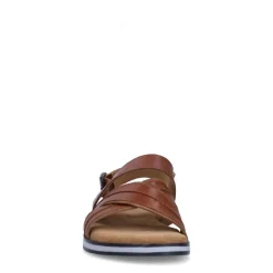 No Stress Cognac leren sandalen^Heren Slippers & Sandalen