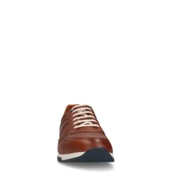 Van Lier Cognac leren sneakers^Heren Sneakers