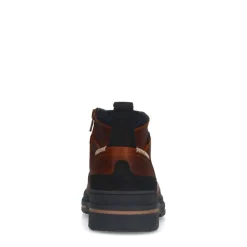 Manfield Cognac leren veterboots^Heren Boots