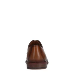Manfield Cognac leren veterschoenen^Heren Veterschoenen