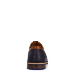 Manfield Cognac leren veterschoenen^Heren Veterschoenen