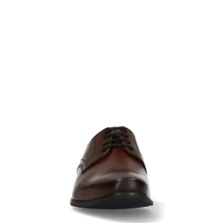 Van Lier Cognac leren veterschoenen^Heren Veterschoenen