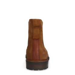 Van Lier Cognac suède chelsea boots^Heren Boots