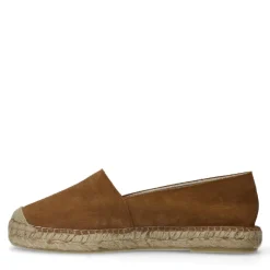 Manfield Cognac suède espadrilles^DAMES Espadrilles