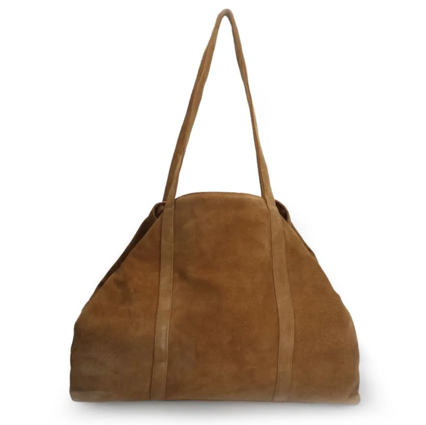 Manfield Cognac suède shopper^ Shoppers