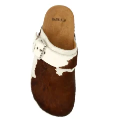 Manfield Cow clogs met gesp^DAMES Loafers