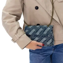 Manfield Denim schoudertas^ Schoudertassen