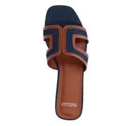 Manfield Denim slippers^DAMES Slippers