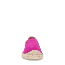 Manfield Donker roze suède espadrilles^DAMES Espadrilles
