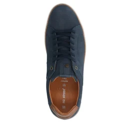 No Stress Donkerblauwe nubuck sneakers^Heren Sneakers