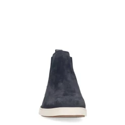 Manfield Donkerblauwe suède chelsea boots^Heren Boots