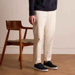 Manfield Donkerblauwe suède loafers^Heren Loafers