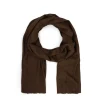 Manfield Donkerbruine sjaal^ Sjaals