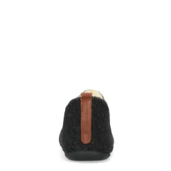 Manfield Donkergrijze pantoffels^Heren Pantoffels