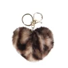 Manfield Fluffy leopard bag charm^ Bag Charms