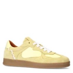 Manfield Gele sneakers met kant^DAMES Sneakers