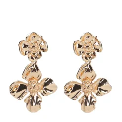 Manfield Gouden bloemen oorbellen^ Sieraden