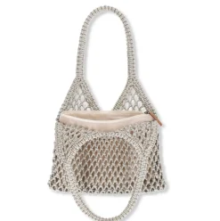 Manfield Gouden gevlochten shopper^ Shoppers