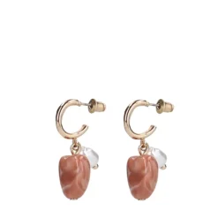 Manfield Gouden hangers met gekleurde steentjes^ Sieraden