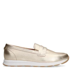 No Stress Gouden leren loafers^DAMES Loafers