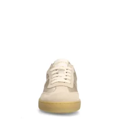 Manfield Gouden leren sneakers met zebra details^DAMES Sneakers