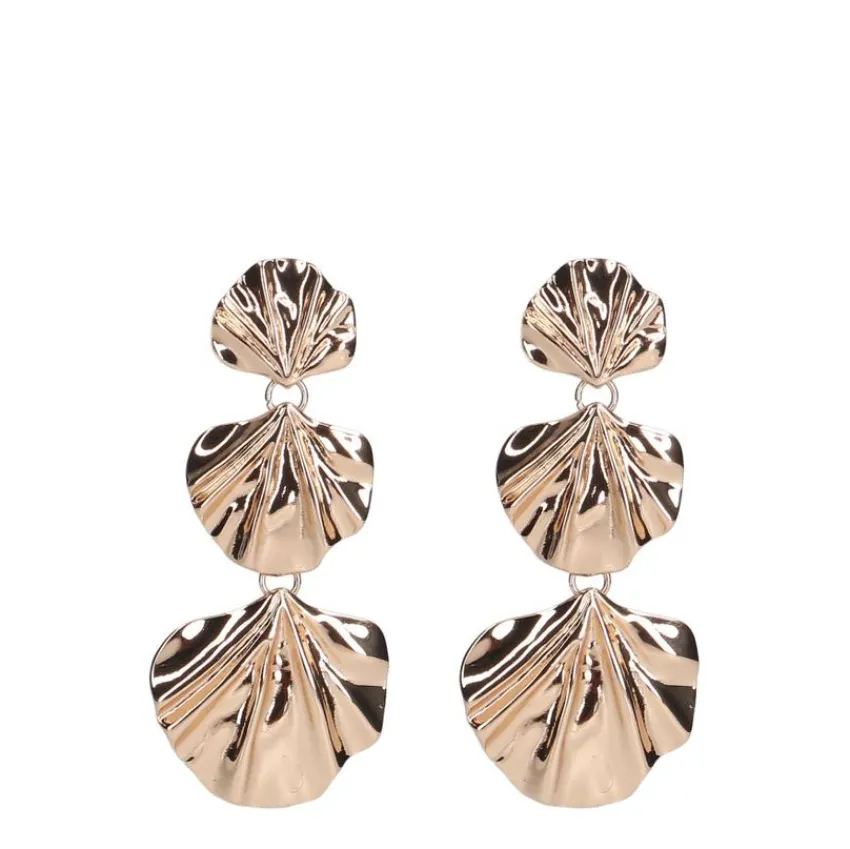 Manfield Gouden schelpen oorbellen^ Sieraden