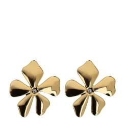Manfield Gouden statement bloemetjes oorbellen^ Sieraden