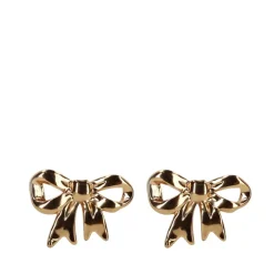 Manfield Gouden strikjes oorbellen^ Sieraden