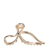 Manfield Gouden strikken haarklem^ Haaraccessoires
