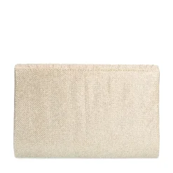 Manfield Goudkleurige clutch met glitters^ Clutches