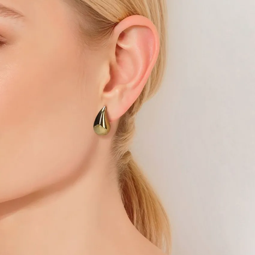 Manfield Goudkleurige druppel oorbellen M^ Sieraden