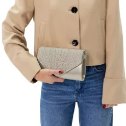 Manfield Goudkleurige glittertas^ Clutches