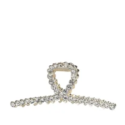 Manfield Goudkleurige haarklem met steentjes^ Haaraccessoires