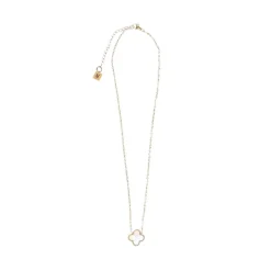 Manfield Goudkleurige klavertjes ketting^ Sieraden