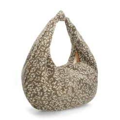 Manfield Goudkleurige panter schoudertas^ Schoudertassen