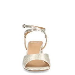 Manfield Goudkleurige sandalen met hak^DAMES Sandalen