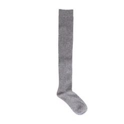 Manfield Grijze kniekousen^ Sokken