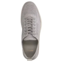 Manfield Grijze knit fabric sneakers^Heren Sneakers