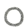 Manfield Grijze metallic kralen armband^ Sieraden