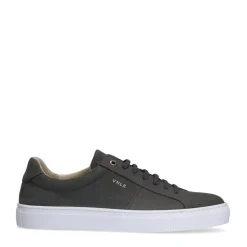Van Lier Grijze nubuck sneakers^Heren Sneakers