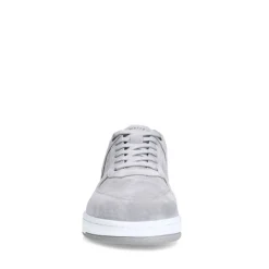 Manfield Grijze suède sneakers^Heren Sneakers
