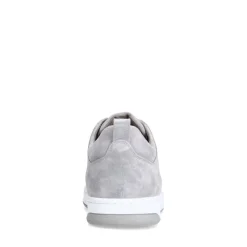 Manfield Grijze suède sneakers^Heren Sneakers
