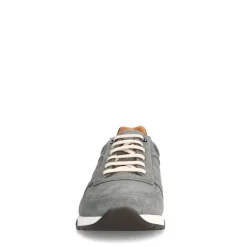 Van Lier Grijze suède sneakers^Heren Sneakers